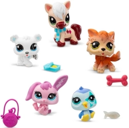 Hasbro Littlest Pet Shop set invernale di animaletti 5 pz