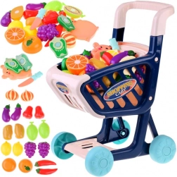 Carrello della spesa + verdura e frutta da tagliare Shop fun 36 ele ZA4791