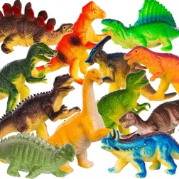 Set di 12 figurine di dinosauri