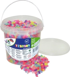 Playbox perline termoadesive nel secchiello con glitter 5000 pz
