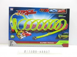 Pista da corsa estrema per bambini 3+ con loop 360° e 2 macchinine, 36 pezzi