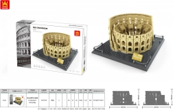 Set di costruzione Colosseo – serie Edifici, 1756 pezzi