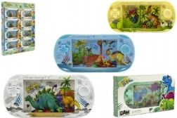 Gioco tascabile ad acqua con dinosauri – gioco ad anelli in plastica 18 cm