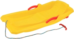 Slittino di plastica con freni Baby Mix KAROL giallo