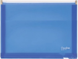 Busta con zip A5 Opaline blu