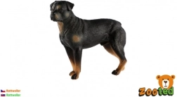 Figura di plastica cane Rottweiler 8cm