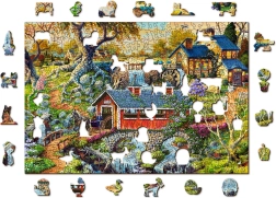 Wooden City Puzzle in legno Ponti di campagna 2 in 1, 505 pezzi ECO