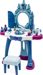 Tavolino da toeletta per bambini Mondo di Ghiaccio con luce, musica e sgabello BABY MIX