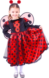Costume da coccinella per bambini con ali e antenne