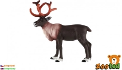 Renna polare figurina in plastica 15 cm