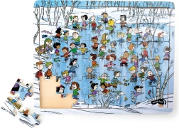 Puzzle di legno Snoopy in inverno