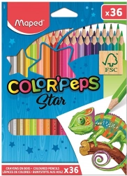 Pastelli MAPED Color'Peps, 36 pz