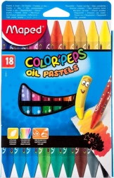 Pastelli ad olio triangolari Maped Color'Peps 18 pezzi