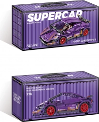 Set di costruzione auto sportiva viola 470 pezzi