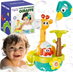 Woopie Baby giocattolo da bagno giraffa con imbuto e ventosa