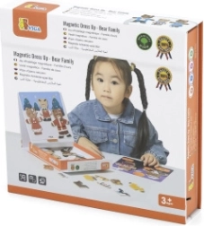 Vestizione magnetica in legno Viga – famiglia di orsi