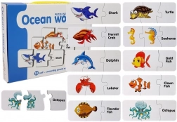 Puzzle educativi mondo oceanico – 10 incastri autocorrettivi
