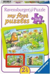 Ravensburger puzzle Animali in giardino 3x6 pezzi