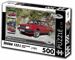 Puzzle RETRO-AUTA Škoda 125 L guida a destra 500 pezzi