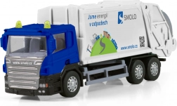 Camion della spazzatura con cabina in metallo e cassone in plastica SMOLO 15 cm