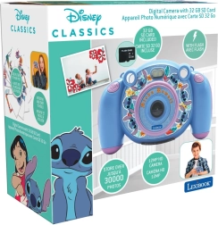 Fotocamera e videocamera HD per bambini Lexibook Stitch con scheda SD