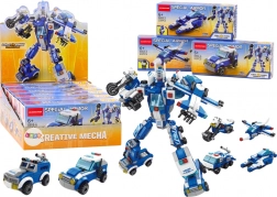 Auto della polizia Motoscafi Aereo Polizia Mattoncini da costruzione MIX