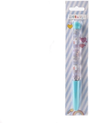 Penna a sfera con acqua e glitter, quattro colori