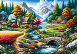 Puzzle Campi Colorati 260 pezzi