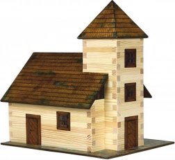 Kit di costruzione in legno da incollare WALACHIA – chiesa 1:32