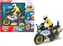Moto della polizia con pilota 17 cm