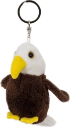 Portachiavi peluche aquila 9 × 6 cm
