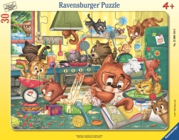 Puzzle Ravensburger Follia Felina 30 pezzi