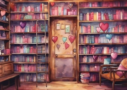 Puzzle biblioteca romantica 1000 pezzi