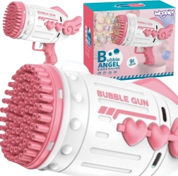 Woopie pistola per bolle con 91 fori rosa