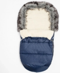Sacco invernale New Baby Lux Wool blu