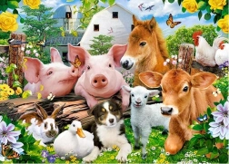 Puzzle 60 pezzi Farm Friends