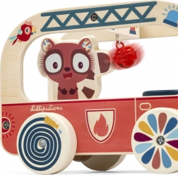 Lilliputiens camion dei pompieri in legno Leone Jack