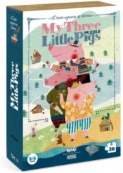 Grande puzzle I tre porcellini di Londji - 36 pezzi