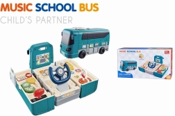 Autobus interattivo pieghevole con volante per bambini