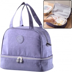 Thermos per il pranzo viola isolata