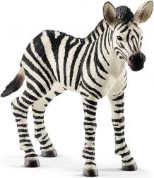 Figurina di puledro di zebra Schleich Wild Life