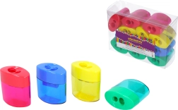 Temperamatite doppio con serbatoio trasparente