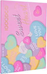 Palette per il trucco per bambine con ombretti a forma di cuore