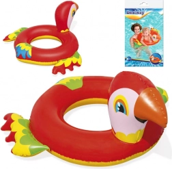 Bestway anello galleggiante gonfiabile pappagallo 84 × 76 cm – Rosso