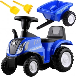 Trattore cavalcabile per bambini con rimorchio New Holland