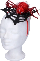 Cerchietto con ragnatela e ragno