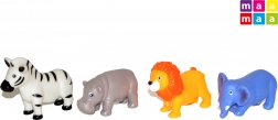 Set di Animali di Gomma Morbidi 4 pz