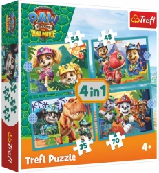 Puzzle 4 in 1 Paw Patrol (Tlapková patrola) Dino Movie – storie dall’isola dei dinosauri