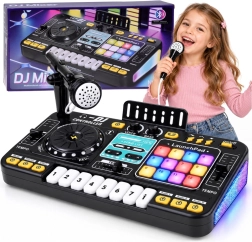 Console DJ interattiva per bambini con Bluetooth, microfono e illuminazione