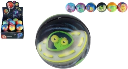 Pallina rimbalzante in schiuma con motivo spaziale 6 cm